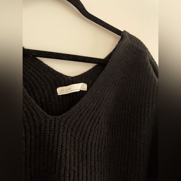 Oak + Fort black cropped sweater - Picture 2 of 2